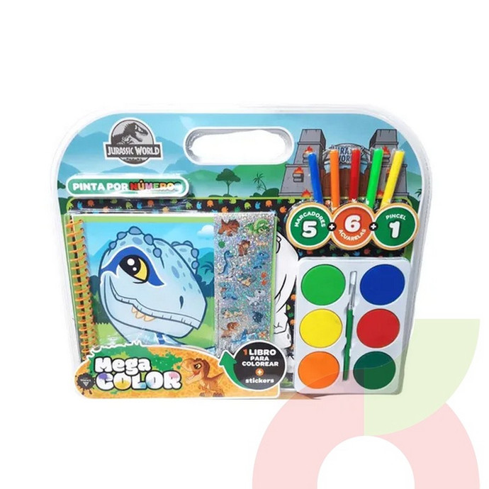 Set de Pintura Infantil Jurassic World Universal Studios - 9789878046266.JPG