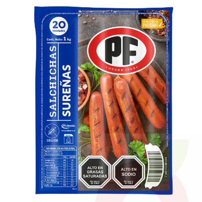 Salchichas Sureñas PF 1Kg - salchichas sureña 1 kilo.jpg
