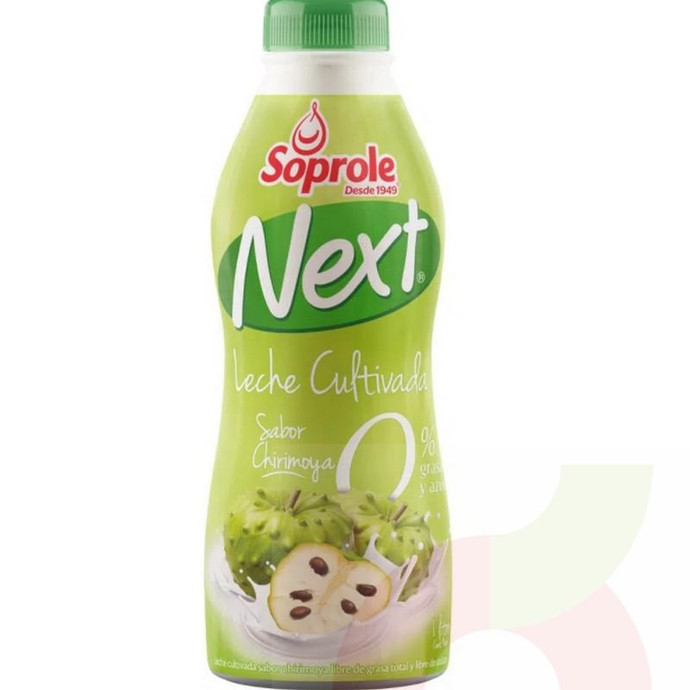 Leche Cultivada Chirimoya Next Soprole 1Lt - Leche Cultivada Chirimoya Next-Soprole 1Lt