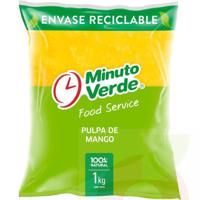  Pulpa de Mango Minuto Verde 1Kg - Pulpa F. Service 1Kg Mango