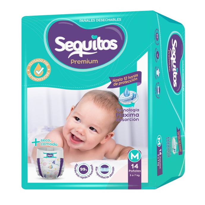 Pañales M 14 Unidades Sequitos - sequitos m 14.jpg