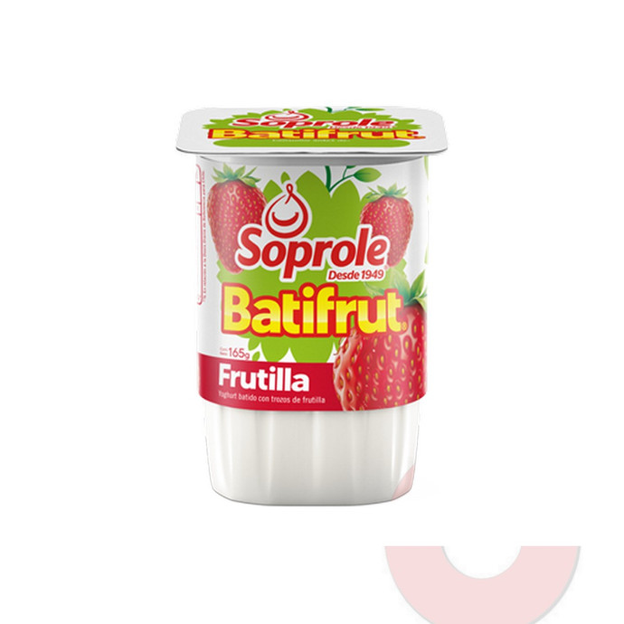 Yoghurt Batifrut Frutilla Soprole 165Gr - soprole frutilla 165.JPG