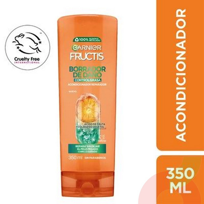 Acondicionador Borrador de Daño Fructis 350Ml  - acondicionador 350 ml daño.JPG