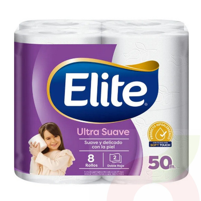 Papel Higiénico Doble Hoja Elite 50Mt 8 Unidades - Elite 50metr.jpg