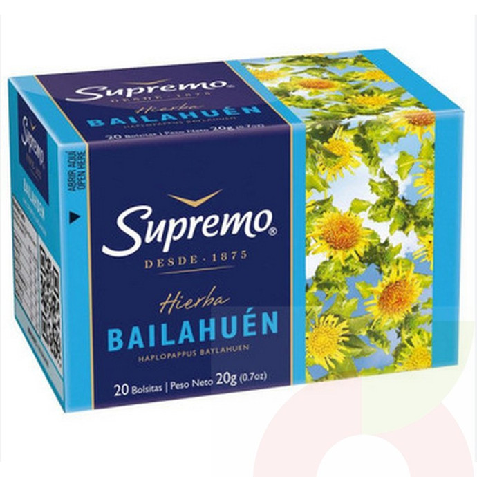 Hierba Bailahuen Supremo 20 Unidades 20Gr  - té bailahuen .jpg