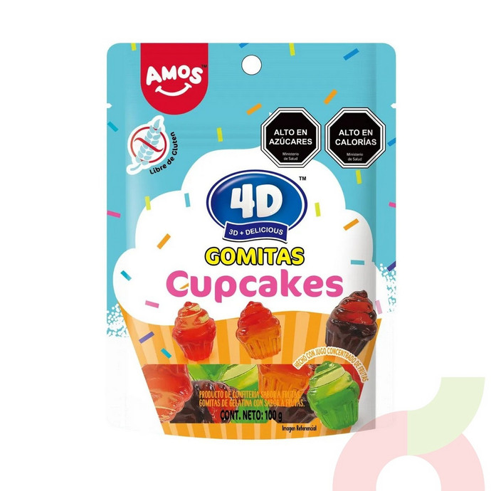 Gomitas Cupcakes Amos 100Gr - Gomitas Cupcakes.JPG