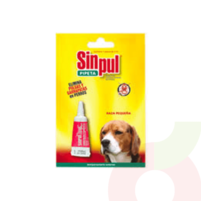 Pipeta Contra Pulgas y Garrapatas Perro Raza Mediana Sinpul Spot Plus 2Ml - Sinpul Spot 2X1 Ml.