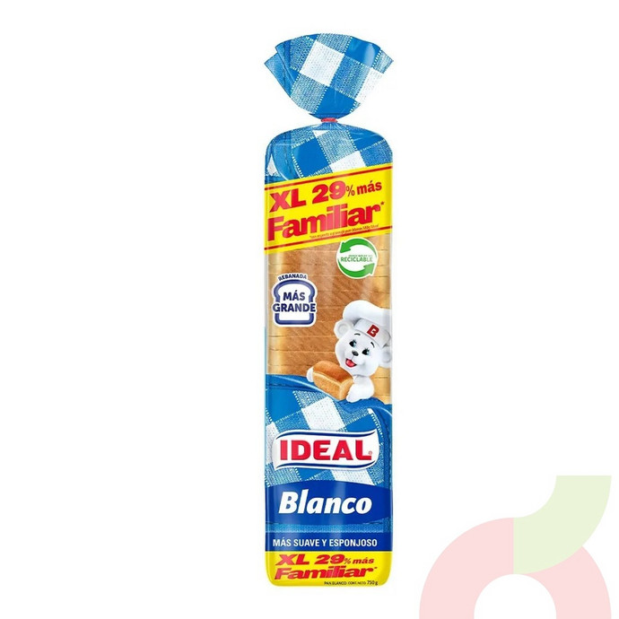 Pan Blanco XL Familiar Ideal 750Gr - 7803473002662.JPG