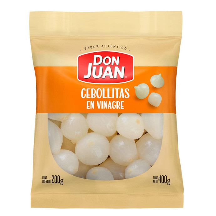 Cebollitas en Vinagre Don Juan 200Gr - Cebollitas Perla Don Juan 200Gr
