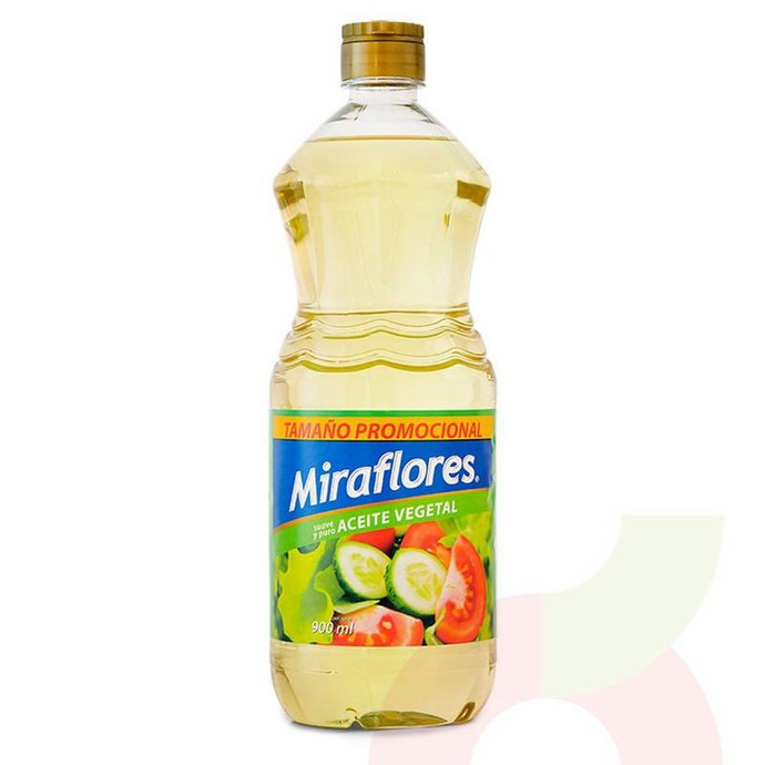 Aceite Vegetal Miraflores 900Ml - Aceite Vegetal Miraflores 900Ml