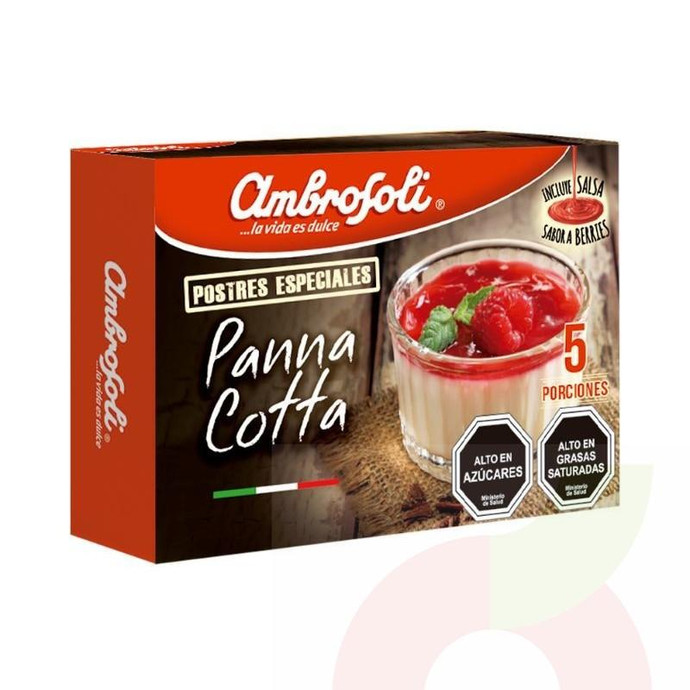 Flan Panna Cotta Ambrosoli 90Gr - Postre Due Panna Cotta-Ambrosoli 90Gr