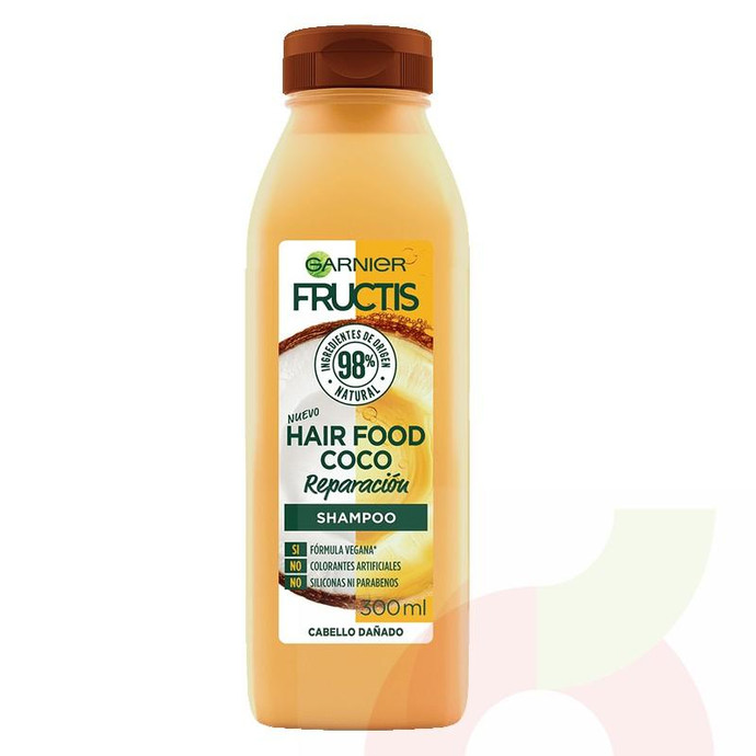 Shampoo Hair Food Coco Reparación Cabello Dañado Fructis 300Ml - Fructis Shampoo 300Ml Food Coco