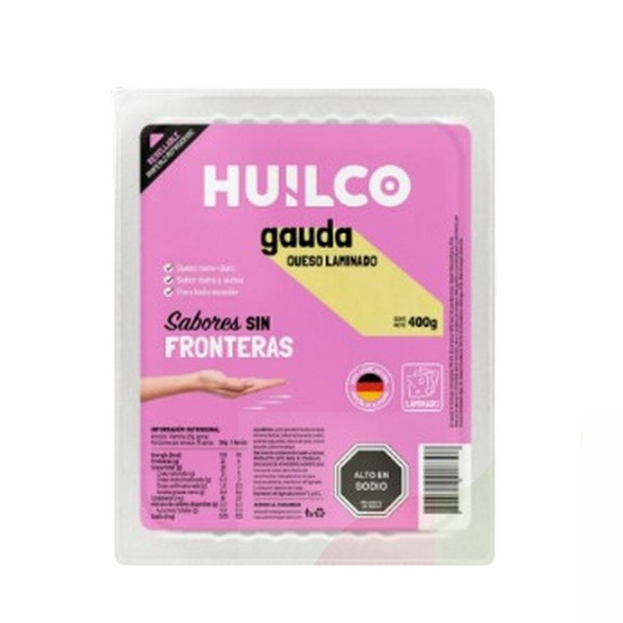 Queso Laminado Gauda Huilco 400Gr  - 7804647570659 QUESO HUILCO 400GR GOUDA LAM.jpg