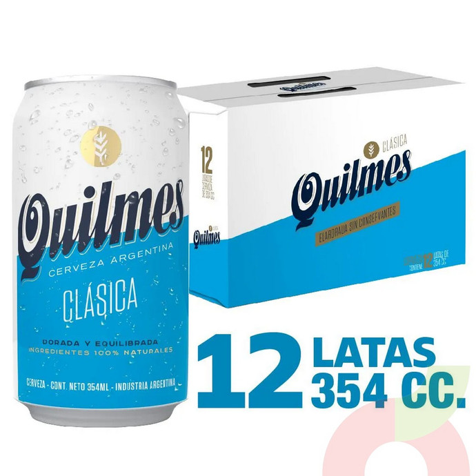 Pack Cerveza Quilmes 354Cc 12 Unidades  - quilmes 12 und 354cc.JPG
