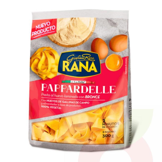 Pasta Pappardelle al Huevo La Rana 300Gr - Pasta Fresca Pappardelle Al Huevo-La Rana 300Gr