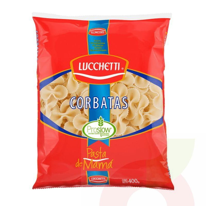 Pasta Corbatas Lucchetti 400Gr - Pasta Corbatas Lucchetti 400Gr