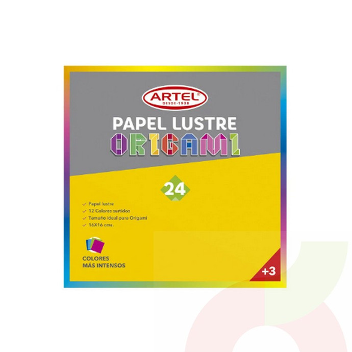 Papel Lustre 24 Colores Artel  - 7807210014482.jpg