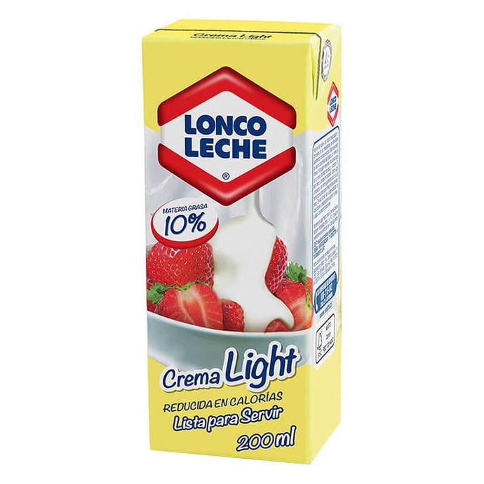 Crema De Leche Light Loncoleche 200ml - Crema De Leche Light, Loncoleche 200Cc