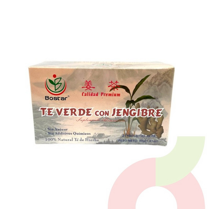 Té Verde con Jengibre Bostar 20 Unidades - 6937696507091.JPG
