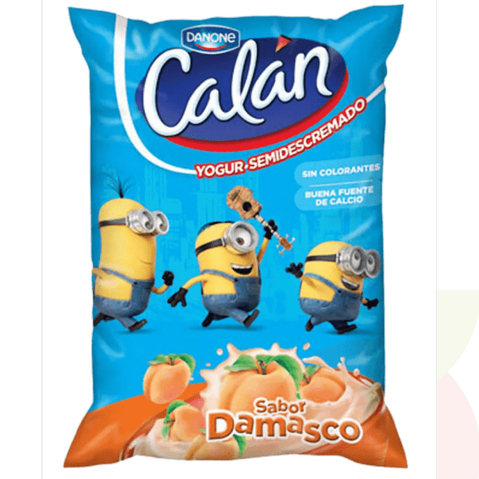 Yoghurt Semidescremada Damasco Calan 1Kg - Yogurt Semidesc. Damasco-Calan 1Kg