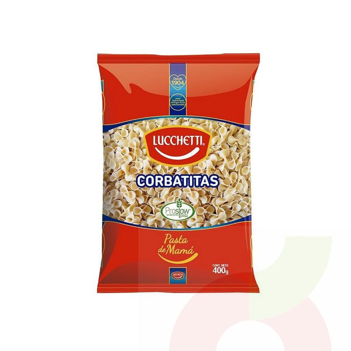 Pasta Corbatitas Lucchetti 400Gr - Pasta Corbatitas-Lucchetti 400Gr