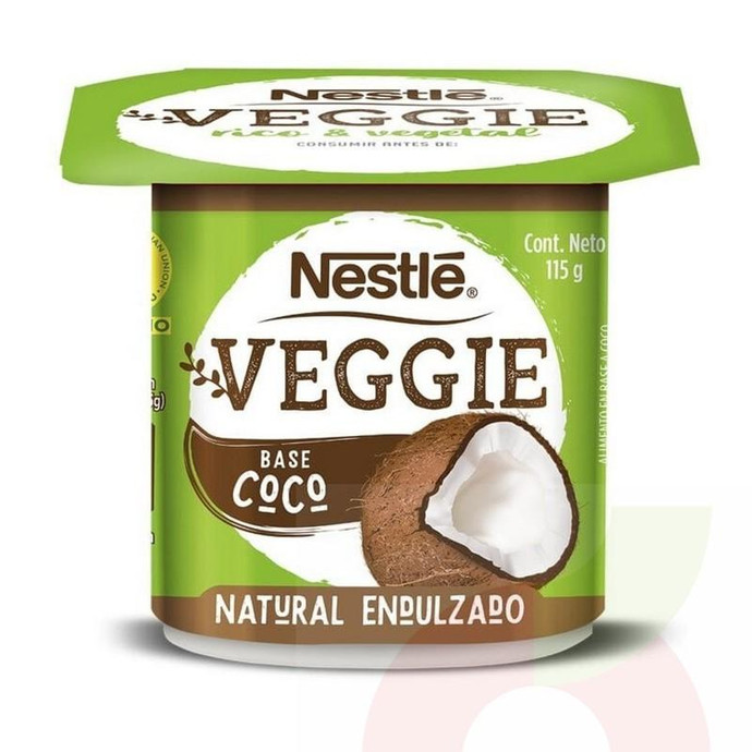 Yogurt Veggie Coco Endulzado Nestle 115Gr - Yoghurt Nestle Veggie 115Gr Coco Endulz.