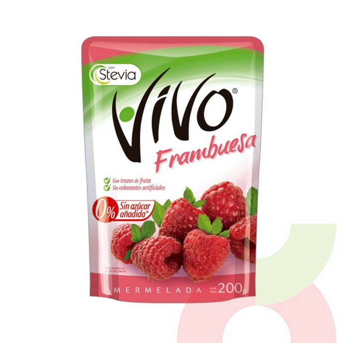 Mermelada Frambuesa 0% Azúcar Vivo 200Gr - 7802200400016.JPG