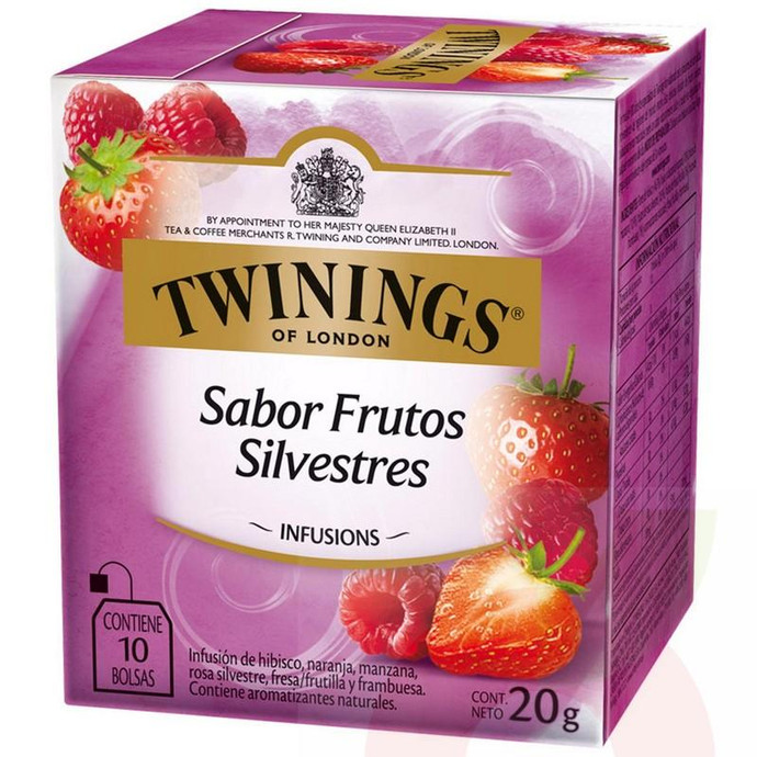 Infusión Frutos Silvestre Twinings 10 Unidades 20Gr - Infusion Twinings 10U*2Gr Wberries                          