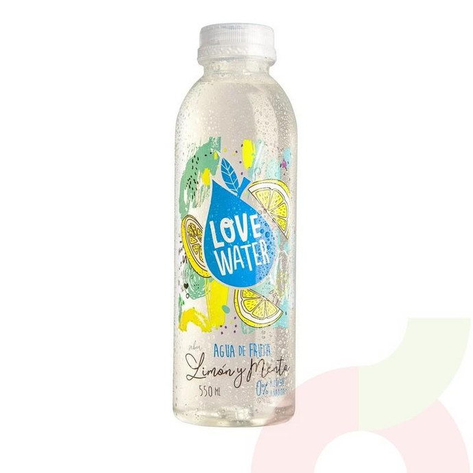 Agua Limón Menta Love Water 550Ml - Love Water Limon Menta 550Ml