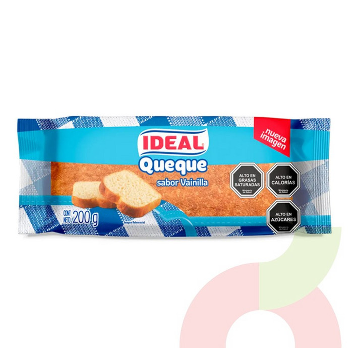 Queque sabor Vainilla Ideal 200Gr - 7793890252095.JPG