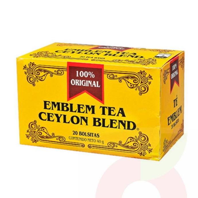 Te Ceylan Emblem Tea 20 Unidades 40Gr  - Te Ceylan Emblem Tea 20Bls