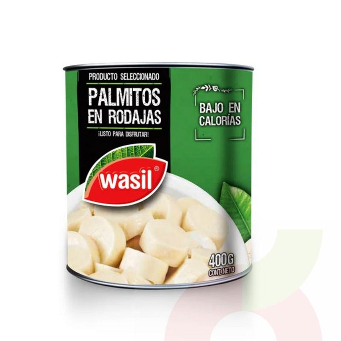 Palmitos en Rodajas en Conserva Wasil 400Gr - Palmitos En Rodajas En Conserva-Wasil 400Gr