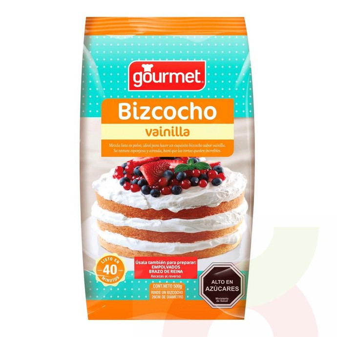 Bizcocho De Vainilla Gourmet 500Gr - Bizcocho De Vainilla Gourmet 500 Gr