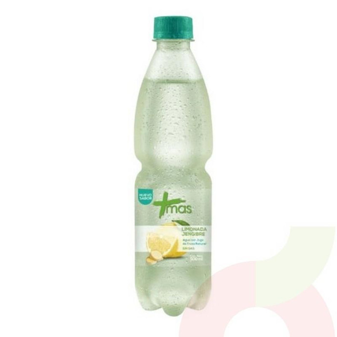Agua Mas Limonada Jengibre Cachantún 600Ml - Agua Cachantun Mas 600Cc Jengibre