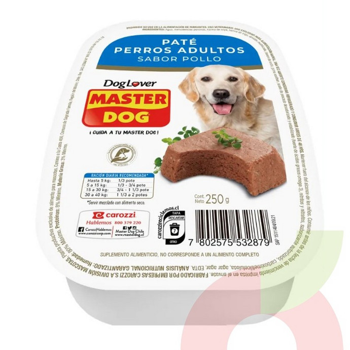 Alimento Húmedo Adulto Pollo Master Dog 250Gr - 7802575532879.JPG
