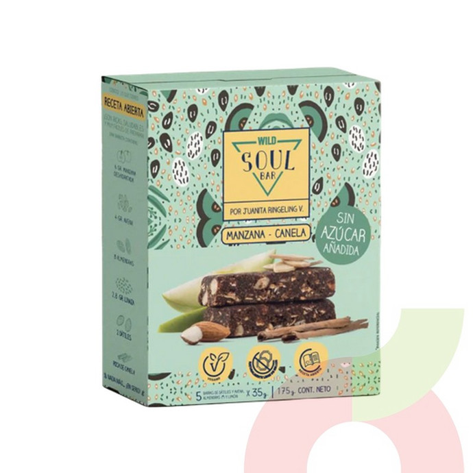 Barras de Cereal Manzana Canela Wild Soul 5 Unidades - 7804673910450.JPG