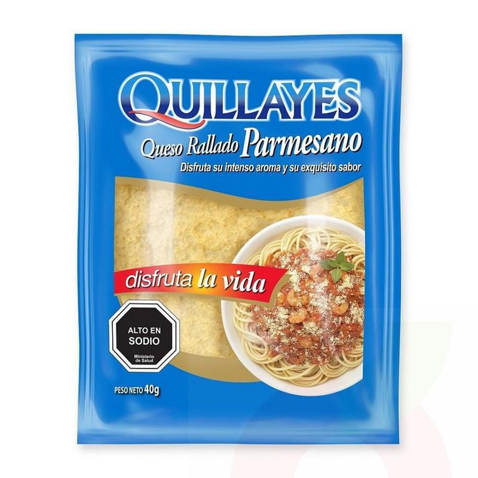 Queso Rallado Parmesano Quillayes 40Gr - Queso Rallado Parmesano-Quillayes 40Gr