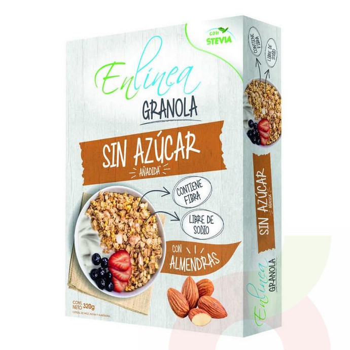 Granola Almendras Sin Azúcar En Línea 320Gr - Granola Con Almendras Sin Azucar En Linea 320 Gr