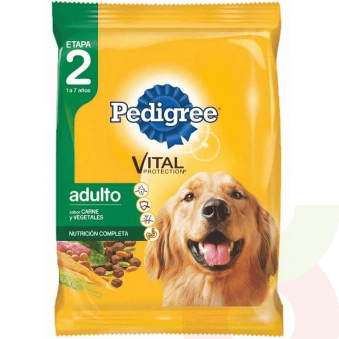 Alimento Perro Adulto Etapa 2 Carne y Vegetales Pedigree 1.5Kg - Pedigree Adulto E2 Cv 1,5 Kg.