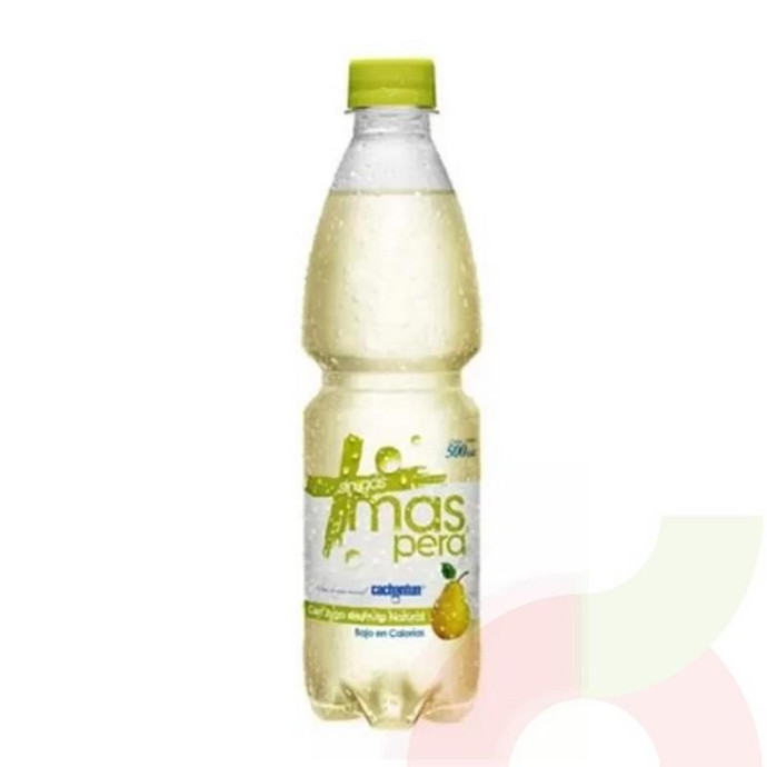 Agua Mas Pera Cachantún 600Ml - Agua Cachantun Mas 600Cc Pera