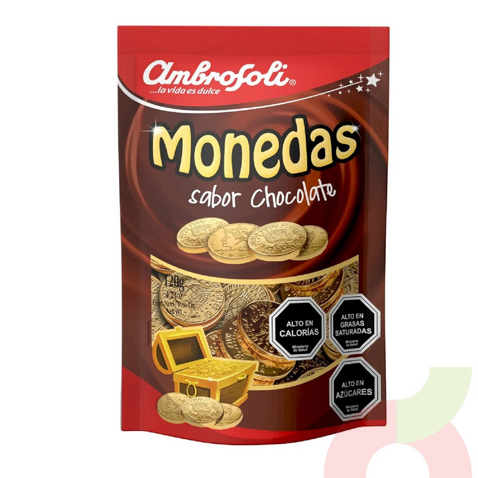 Monedas de Chocolate Ambrosoli 120Gr - Monedas de Chocolate Ambrosoli 120Gr.JPG