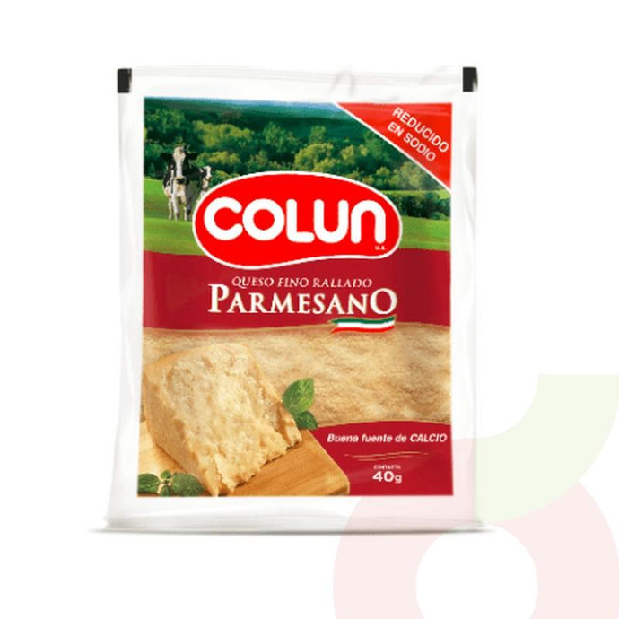 Queso Parmesano Rallado Colun 40Gr - Queso Parmesano Rallado-Colun 40Gr