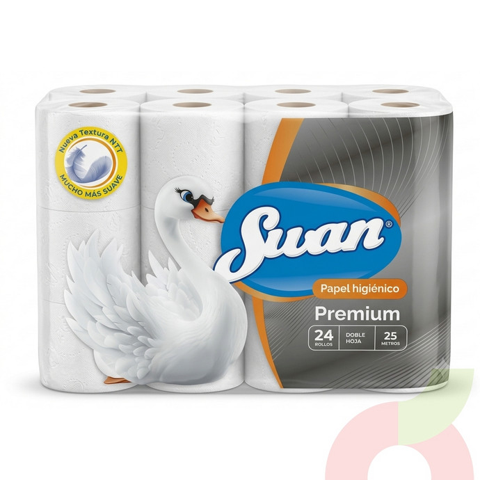 Papel Higiénico Premium DH Swan 25Mt 24 Unidades - Papel Higiénico Premium Doble Hoja Swan 25Mt 24 Unidades.JPG