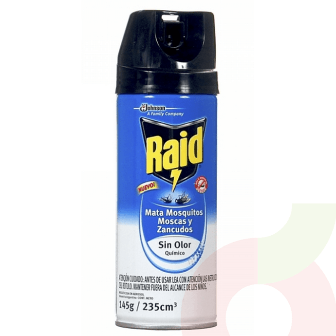 Insecticida Mosca Mosquitos Raid 235cc - Insec. Raid Mosca/Mosquitos 235Ml