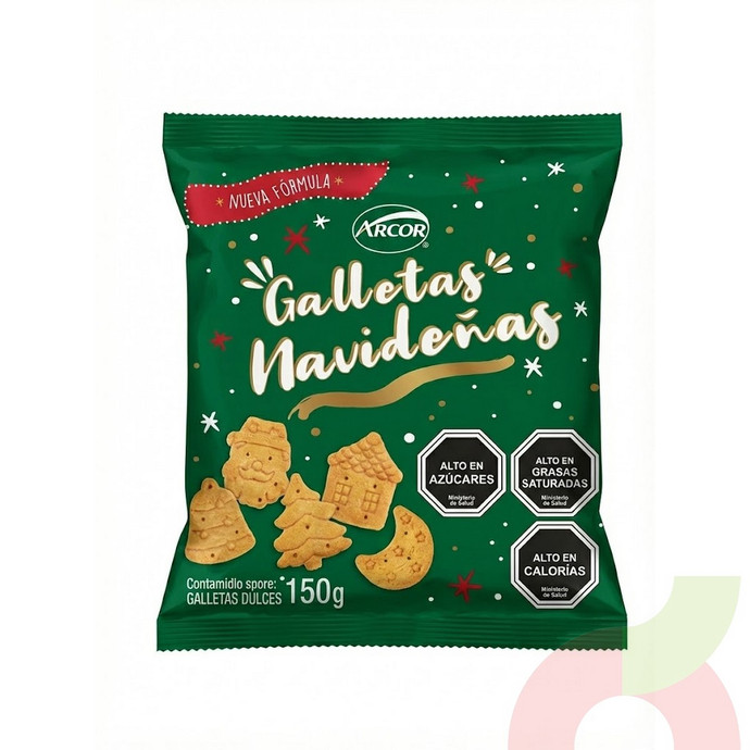 Galletas Navideñas Arcor 150Gr - galletas dulces.JPG
