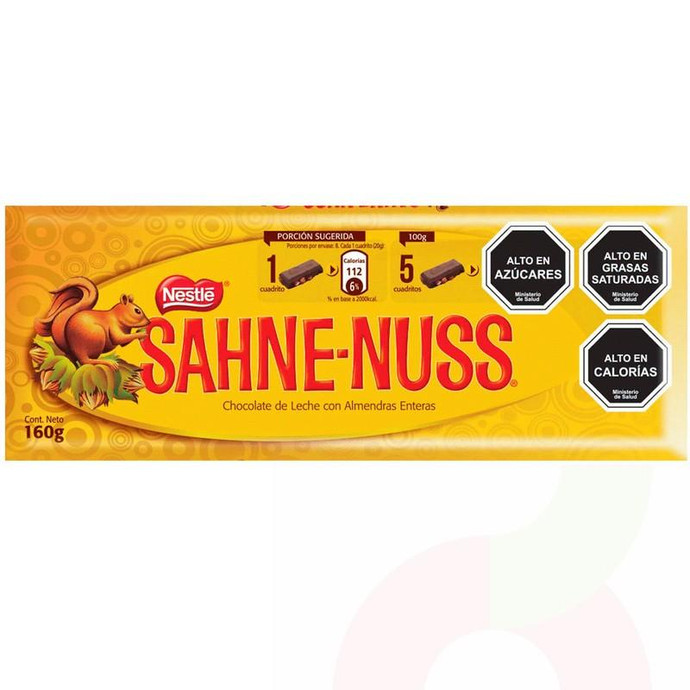 Chocolate Sahne Nuss Nestlé 160Gr - Chocolate Sahne-Nuss Nestlé 160Gr