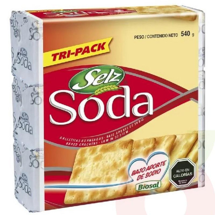 Galleta Soda Bajo en Sodio Selz 540Gr  - Galleta Soda 540Gr Bajo En Sodio
