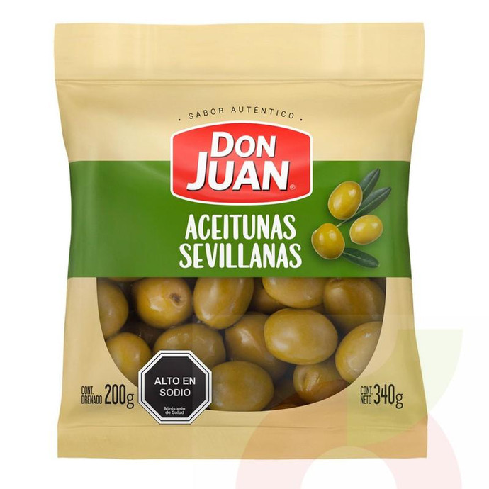 Aceitunas Sevillana Don Juan 200Gr - Aceitunas Sevillana Don Juan 200Gr