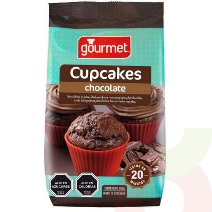 Premezcla Cupcakes Chocolate-Gourmet 500Gr - Premezcla Cupcakes Chocolate-Gourmet 500Gr