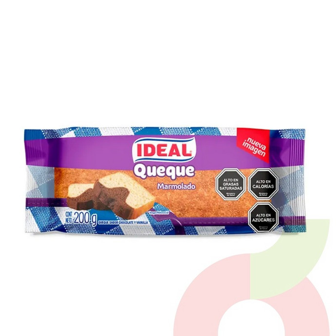 Queque Marmolado Ideal 200Gr - 7793890252101.JPG